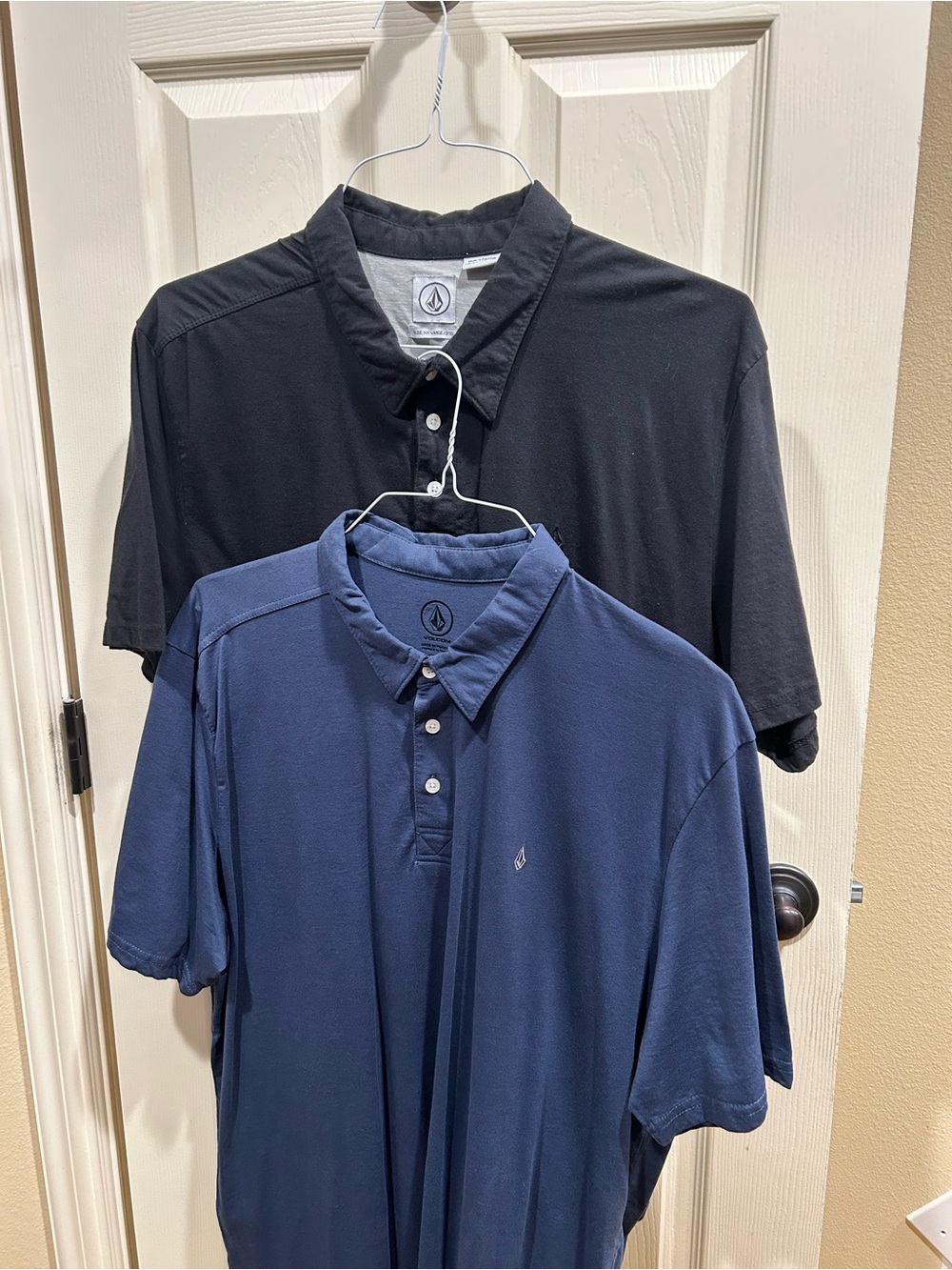 Volcom Two-Pack Polo Set in Navy and Black